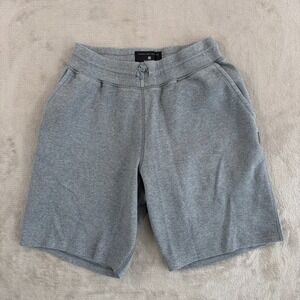 REIGNING CHAMP Performance Sweat Shorts in Grey Men Small Drawstring Active Gym